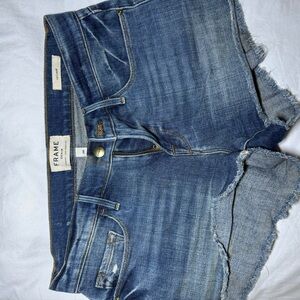 Frame Denim Blue Cutoff Shorts